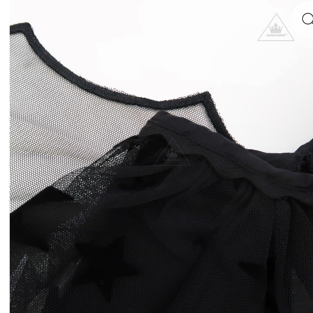 Stella McCartney Kids Black Star Dress - Picture 5 of 9